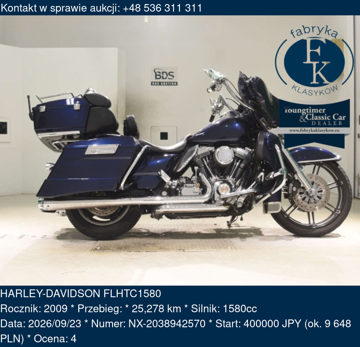 HARLEY-DAVIDSON FLHTC1580 2009 - zdjęcie 2