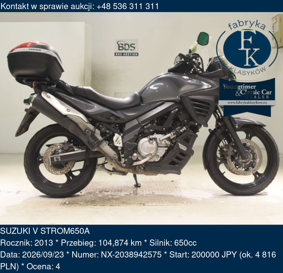 SUZUKI V STROM650A 2013 - zdjęcie 2