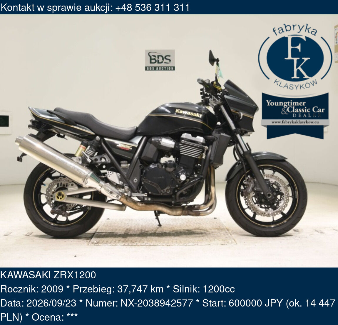 KAWASAKI ZRX1200 2009 - zdjęcie 2