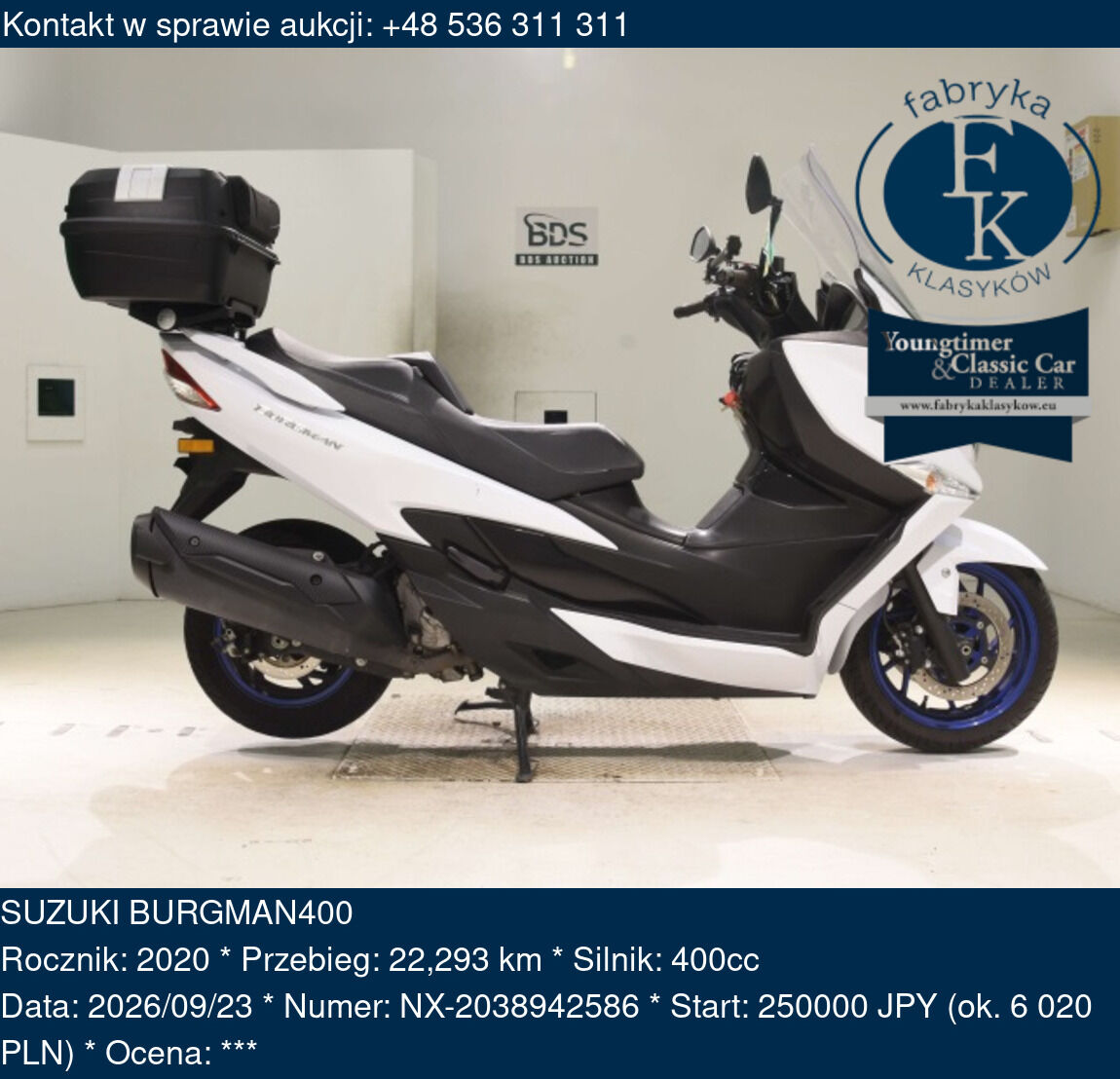 SUZUKI BURGMAN400 2020 - zdjęcie 2
