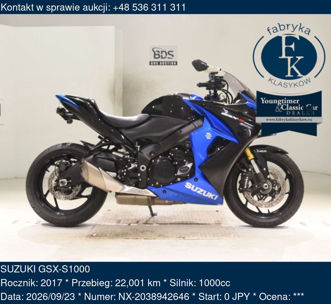 SUZUKI GSX-S1000 2017 - zdjęcie 2