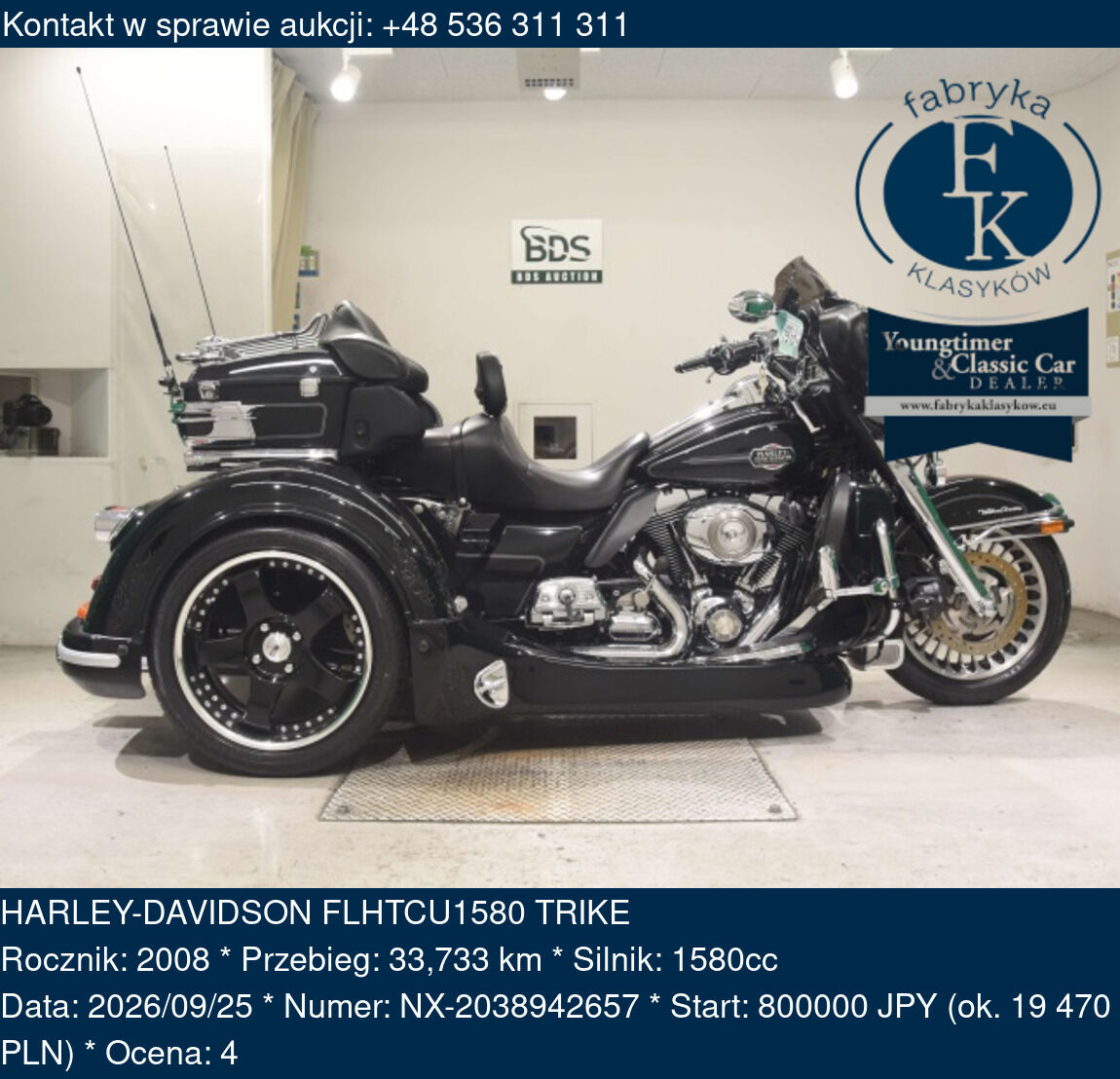 HARLEY-DAVIDSON FLHTCU1580 TRIKE 2008 - zdjęcie 2