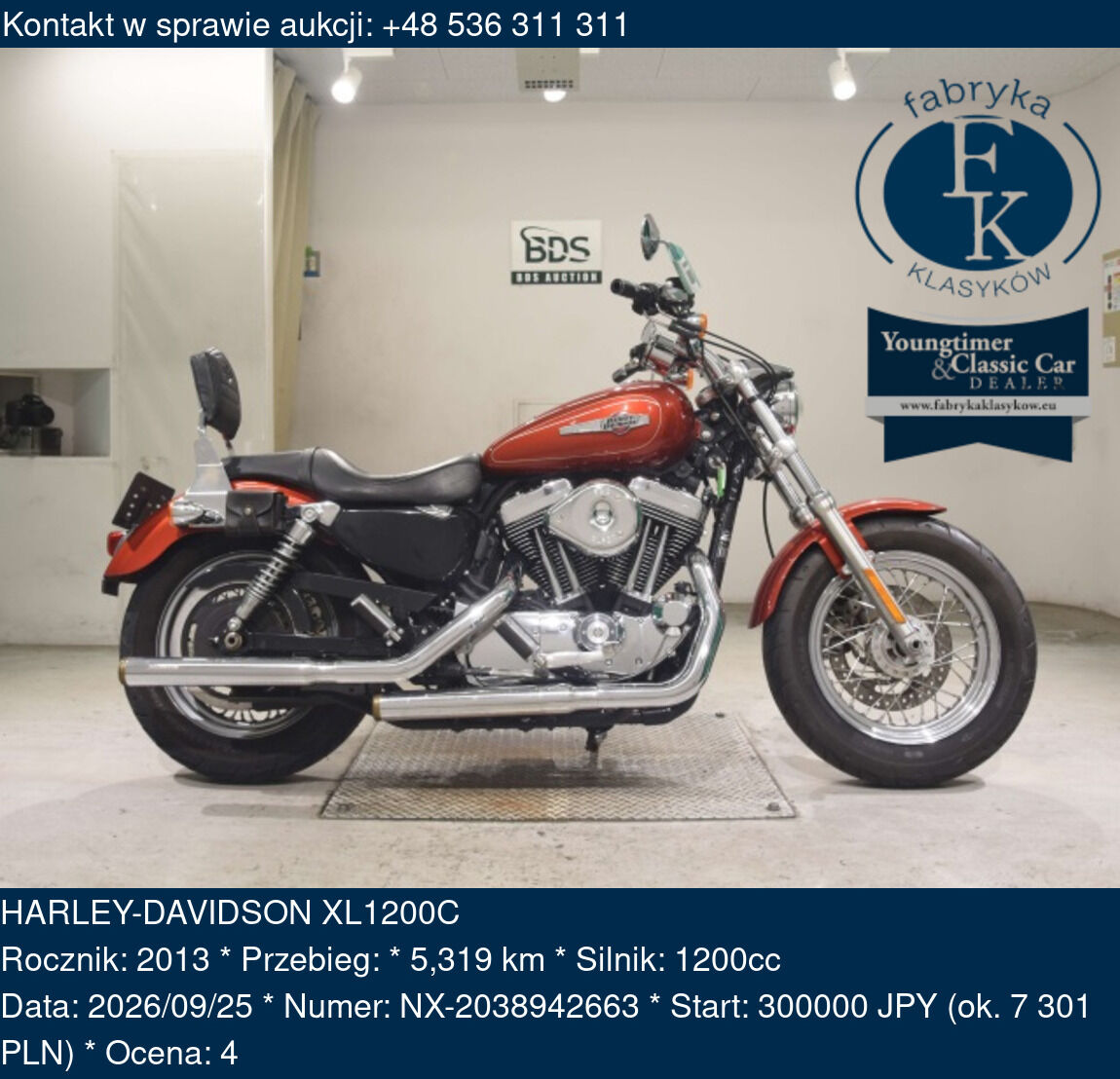 HARLEY-DAVIDSON XL1200C 2013 - zdjęcie 2