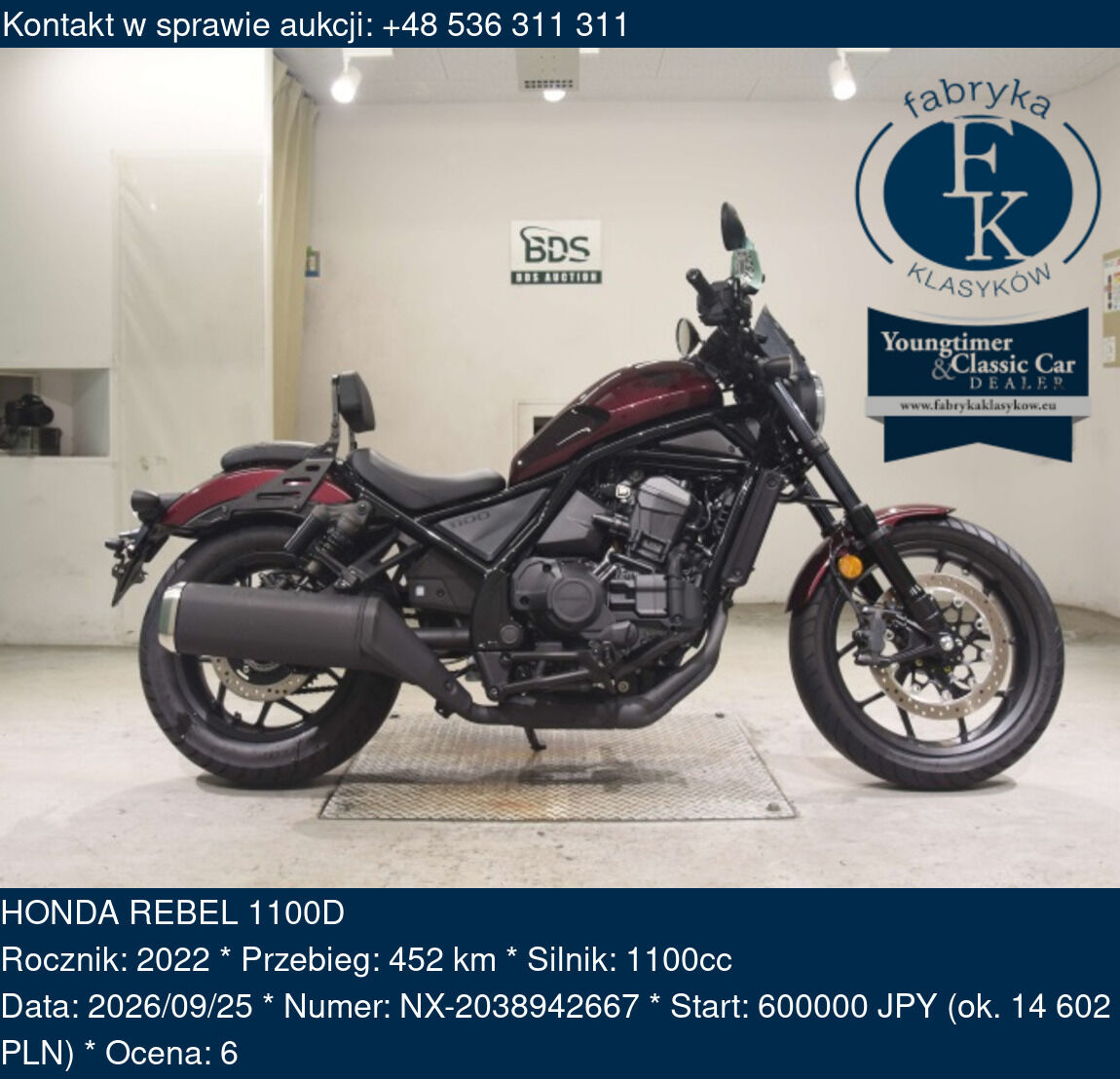 HONDA REBEL 1100D 2022 - zdjęcie 2