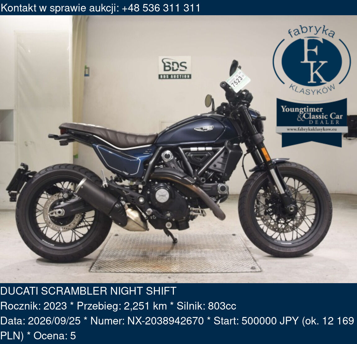 DUCATI SCRAMBLER NIGHT SHIFT 2023 - zdjęcie 2