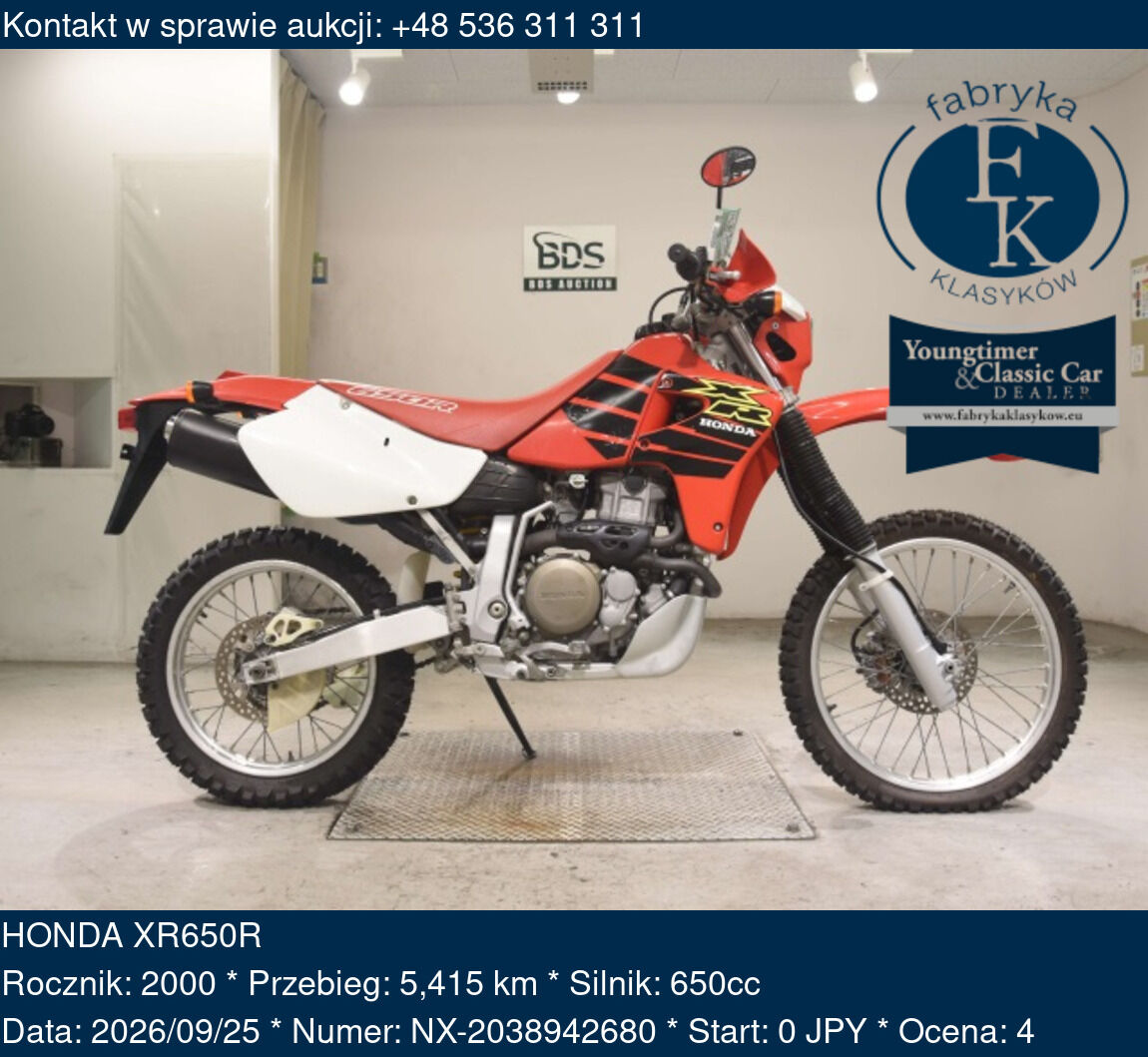 HONDA XR650R 2000 - zdjęcie 2