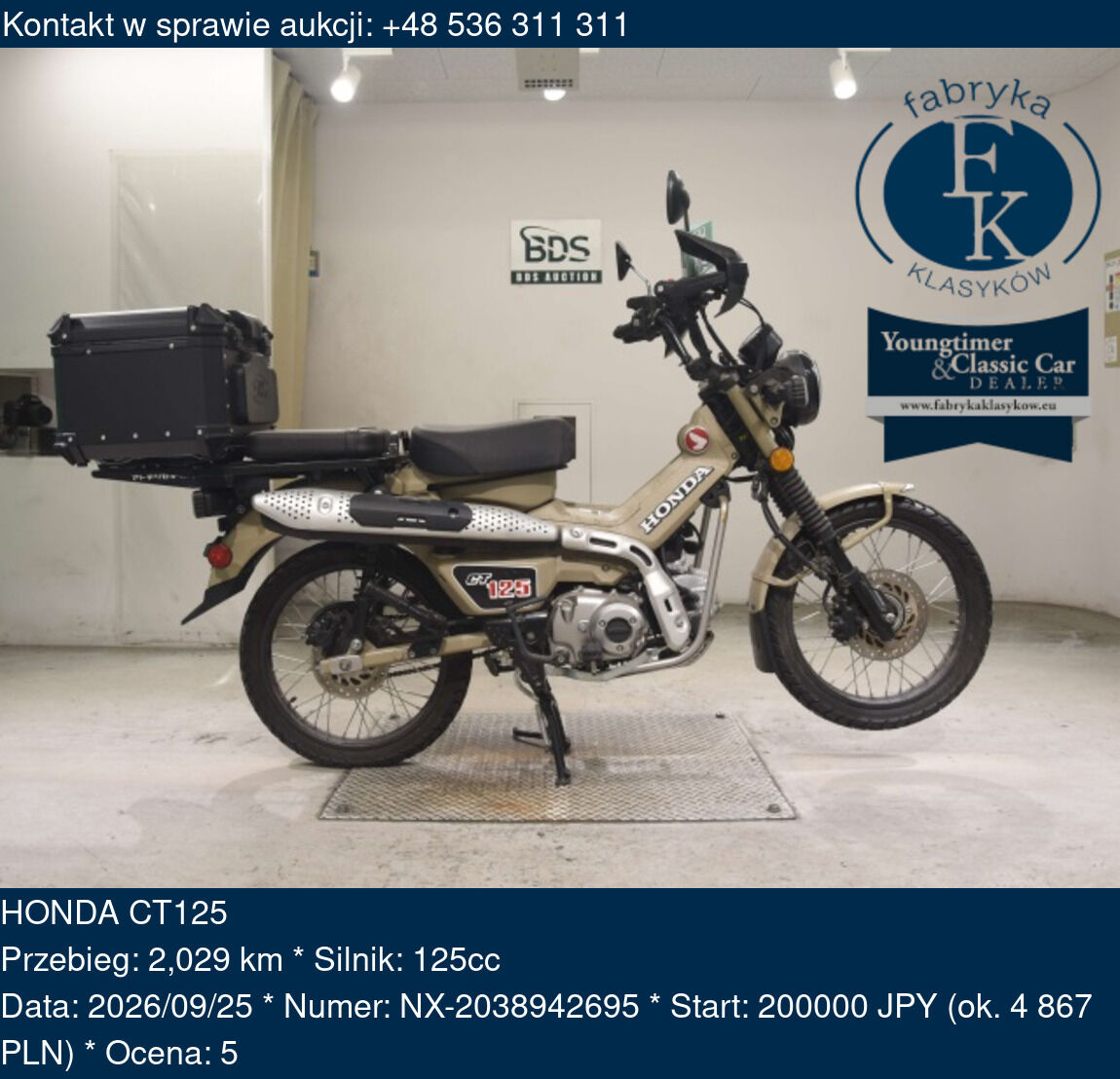 HONDA CT125  - zdjęcie 2