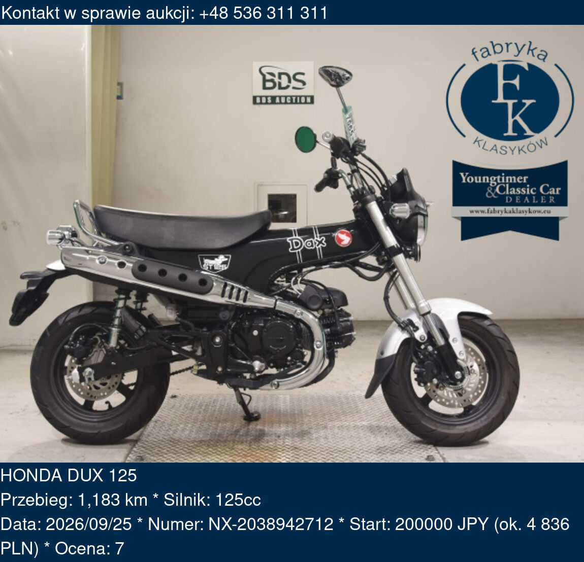 HONDA DUX 125  - zdjęcie 2