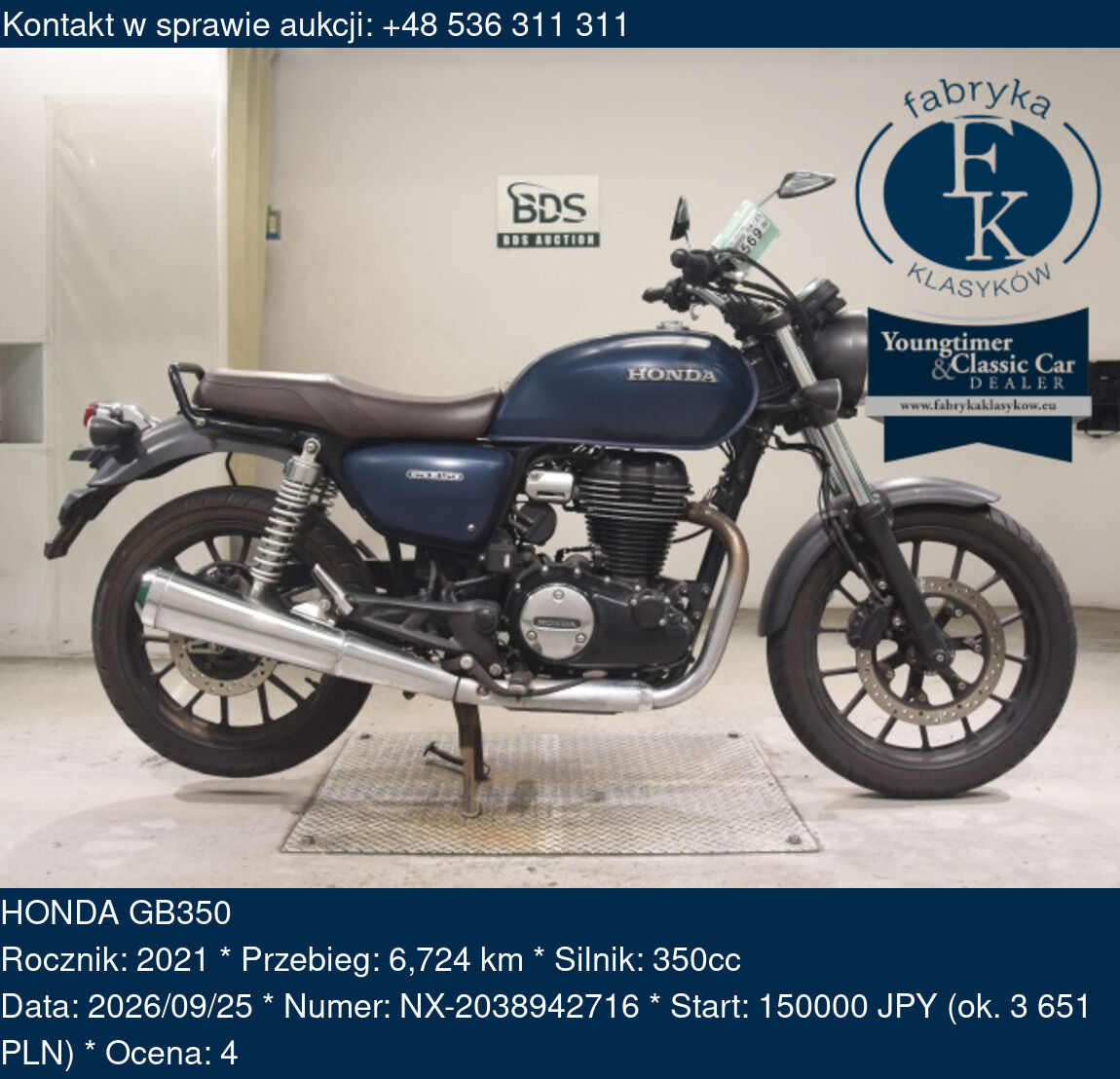 HONDA GB350 2021 - zdjęcie 2