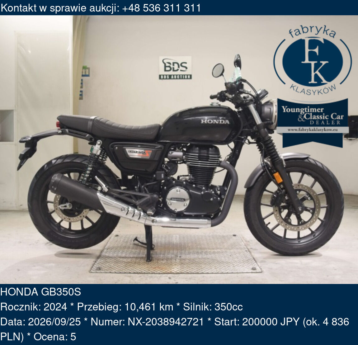 HONDA GB350S 2024 - zdjęcie 2