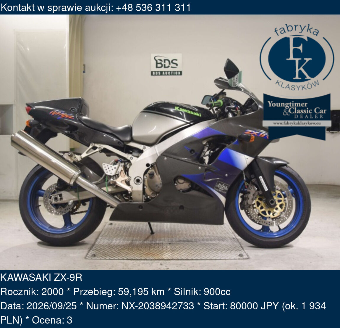 KAWASAKI ZX-9R 2000 - zdjęcie 2