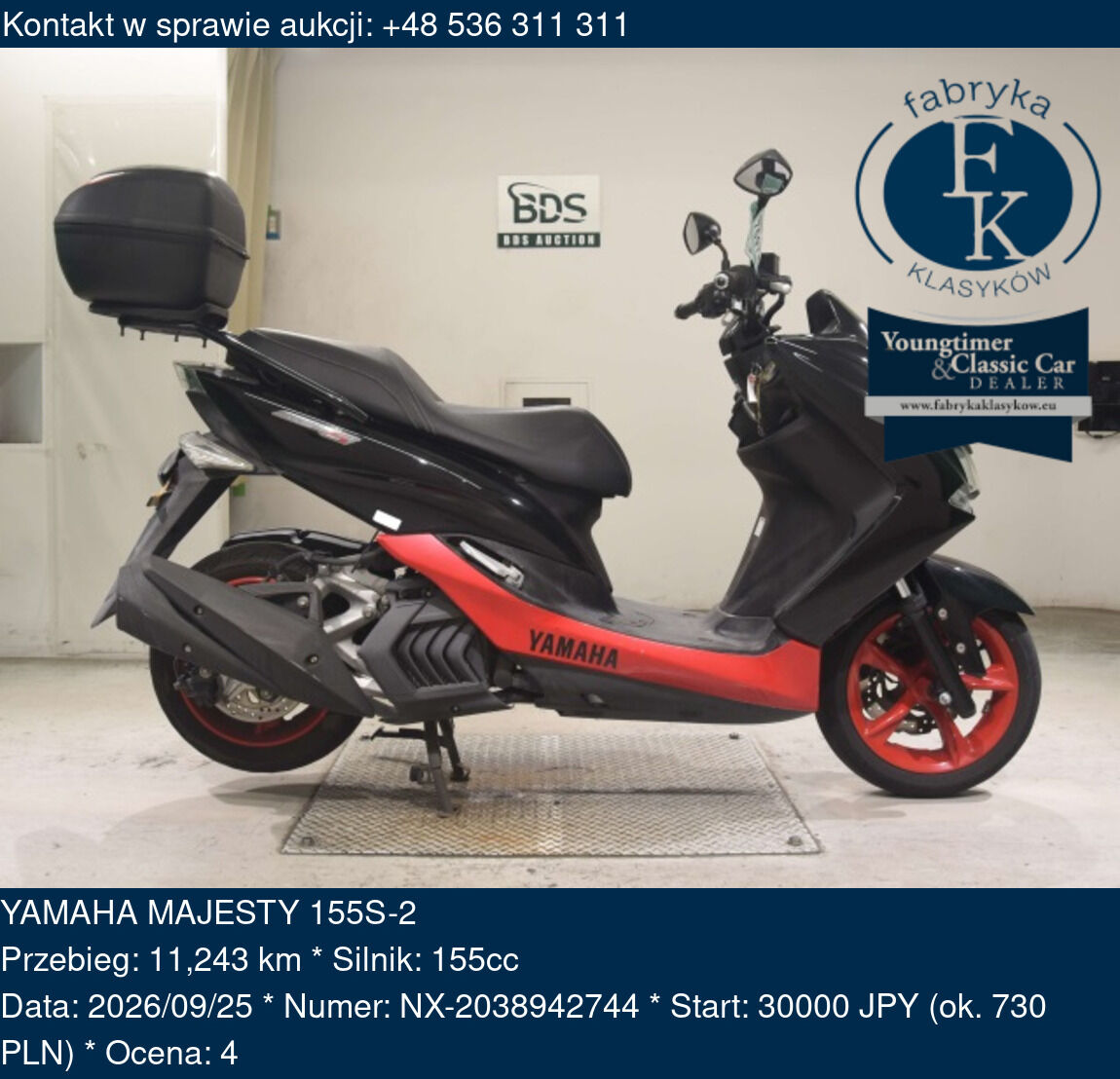 YAMAHA MAJESTY 155S-2  - zdjęcie 2