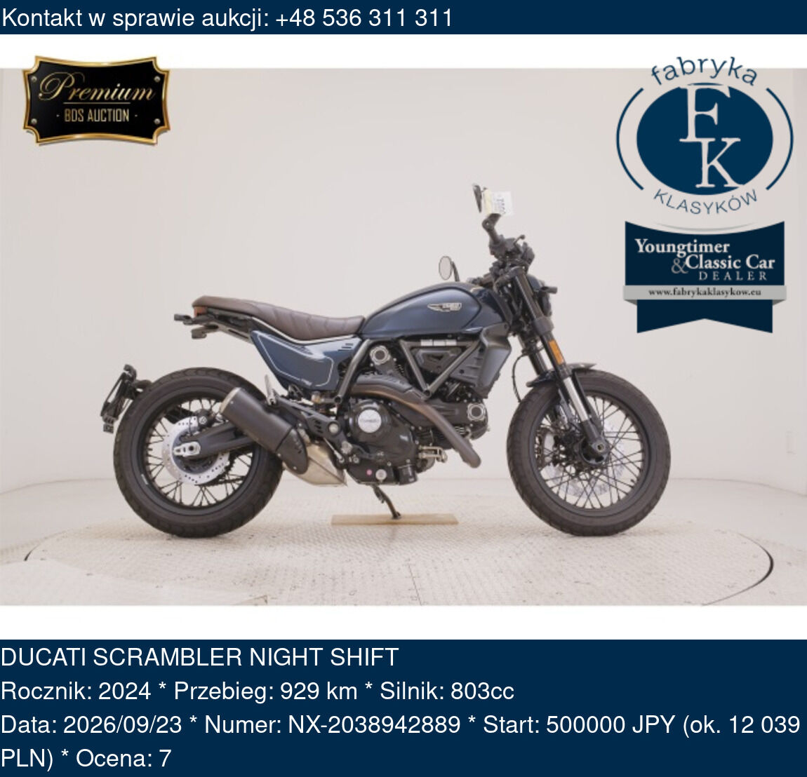 DUCATI SCRAMBLER NIGHT SHIFT 2024 - zdjęcie 2