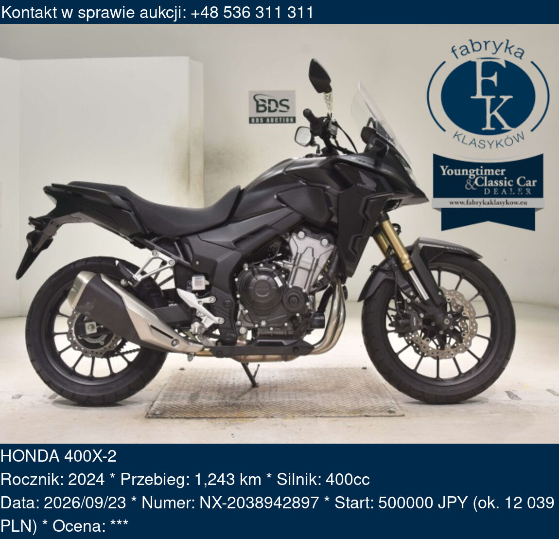 HONDA 400X-2 2024 - zdjęcie 2