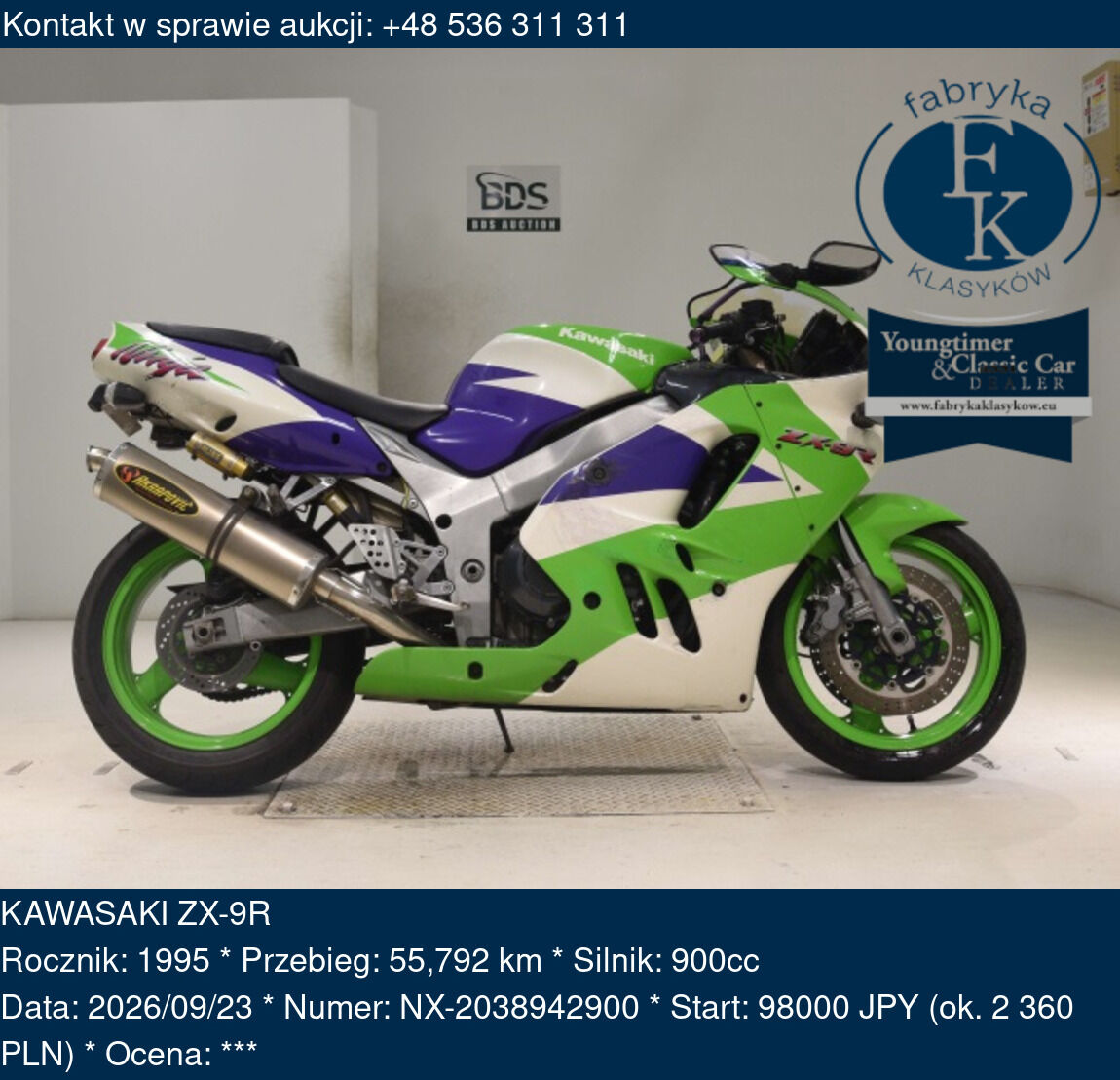 KAWASAKI ZX-9R 1995 - zdjęcie 2