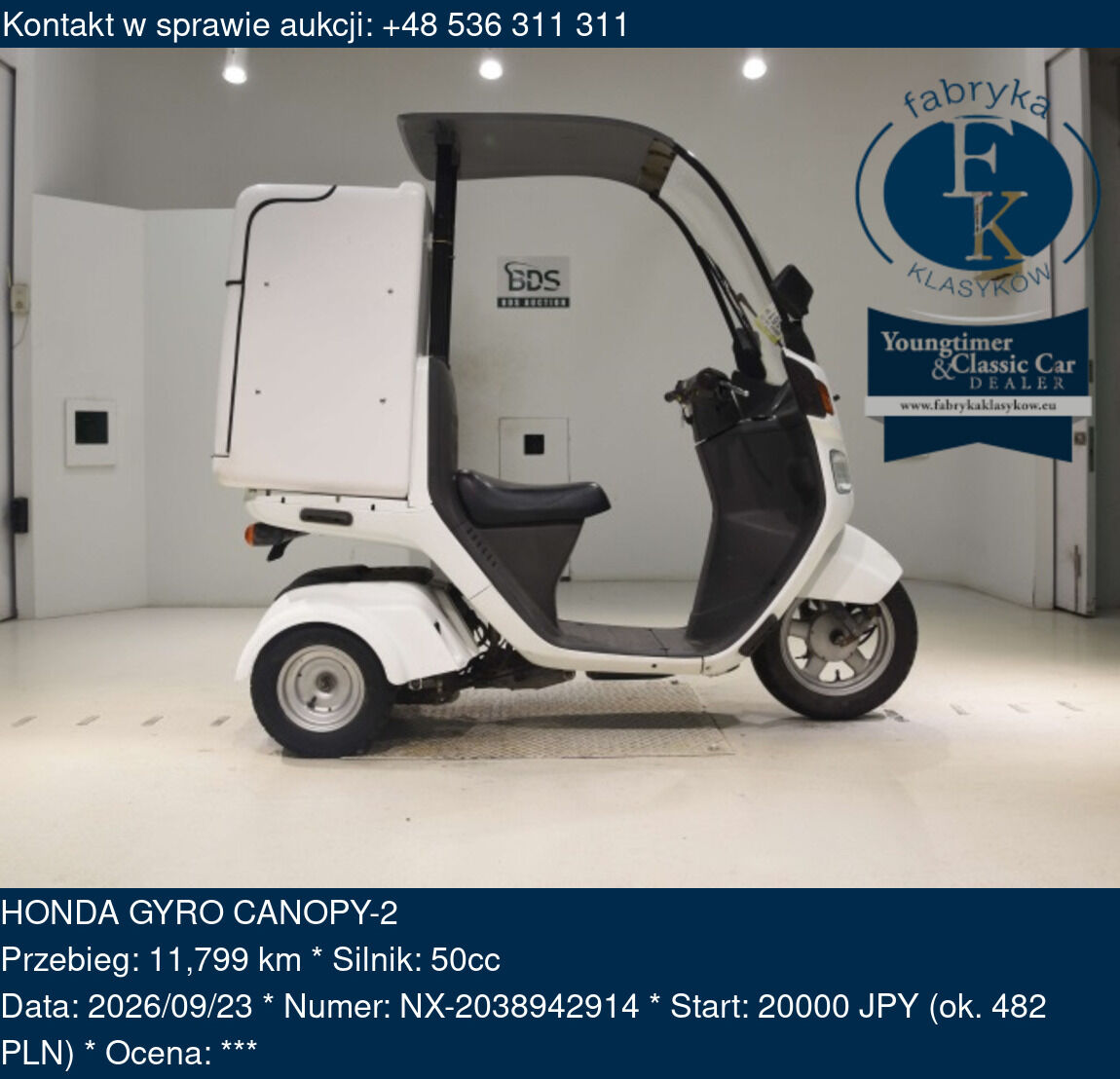 HONDA GYRO CANOPY-2  - zdjęcie 2