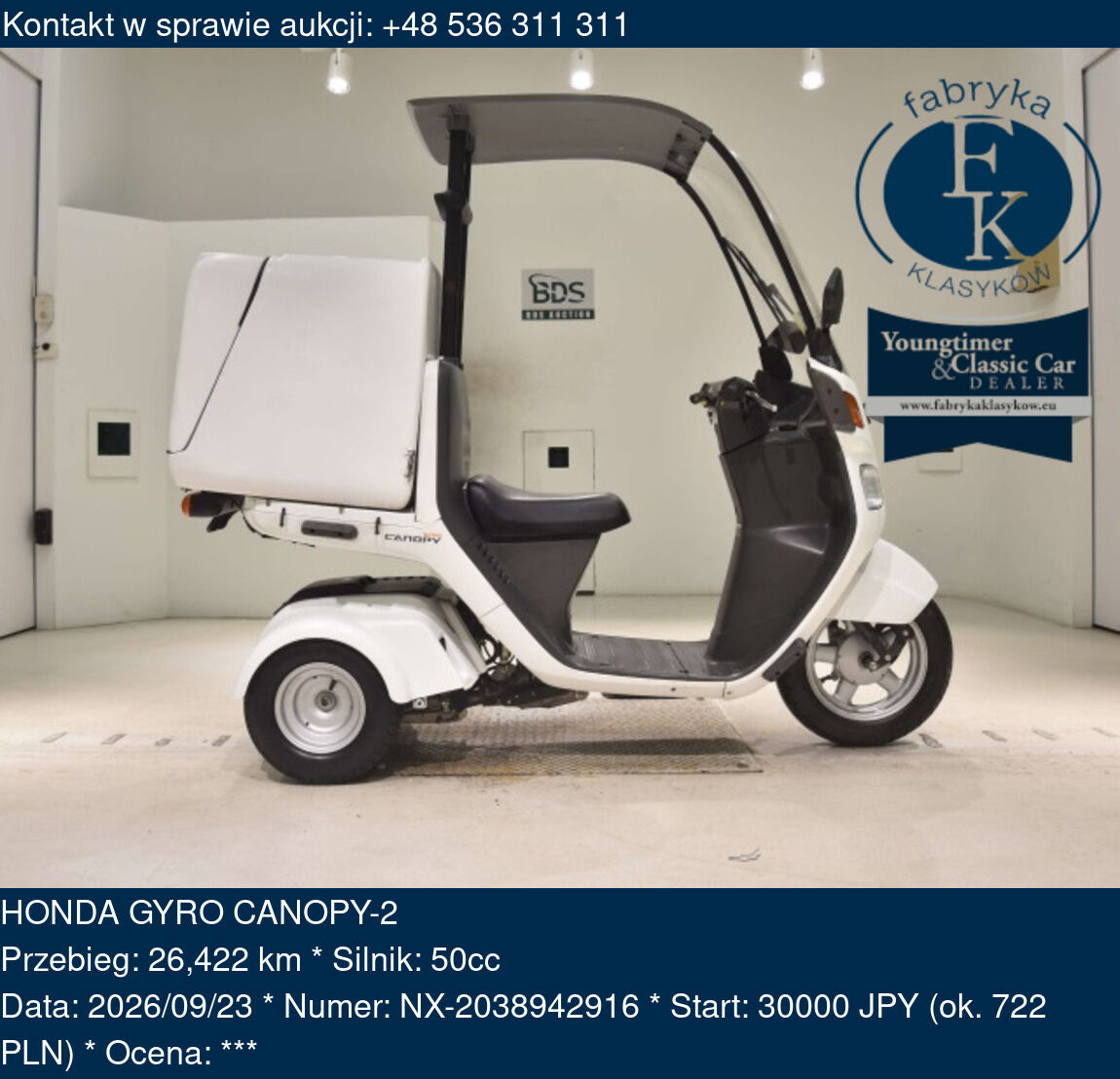HONDA GYRO CANOPY-2  - zdjęcie 2