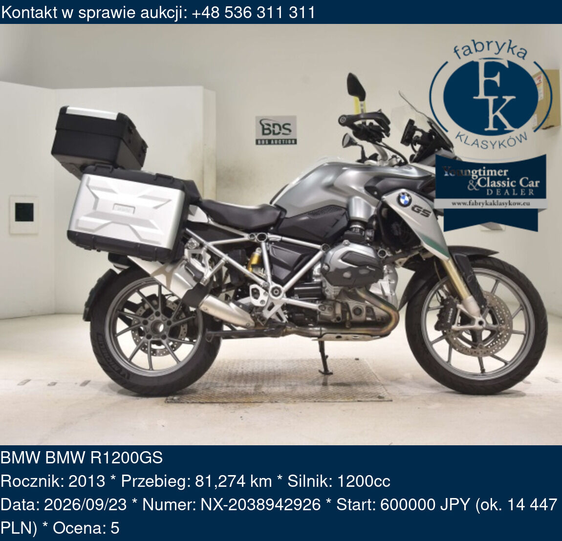 BMW BMW R1200GS 2013 - zdjęcie 2