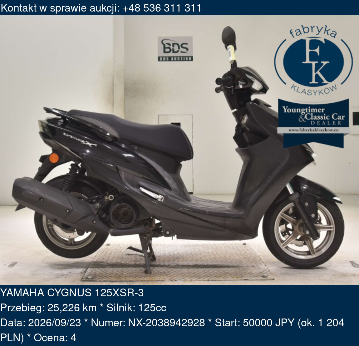 YAMAHA CYGNUS 125XSR-3  - zdjęcie 2