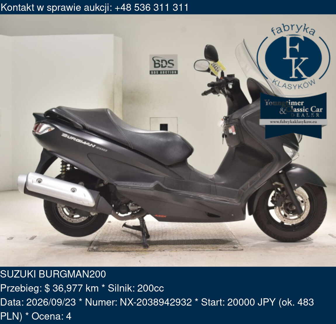 SUZUKI BURGMAN200  - zdjęcie 2