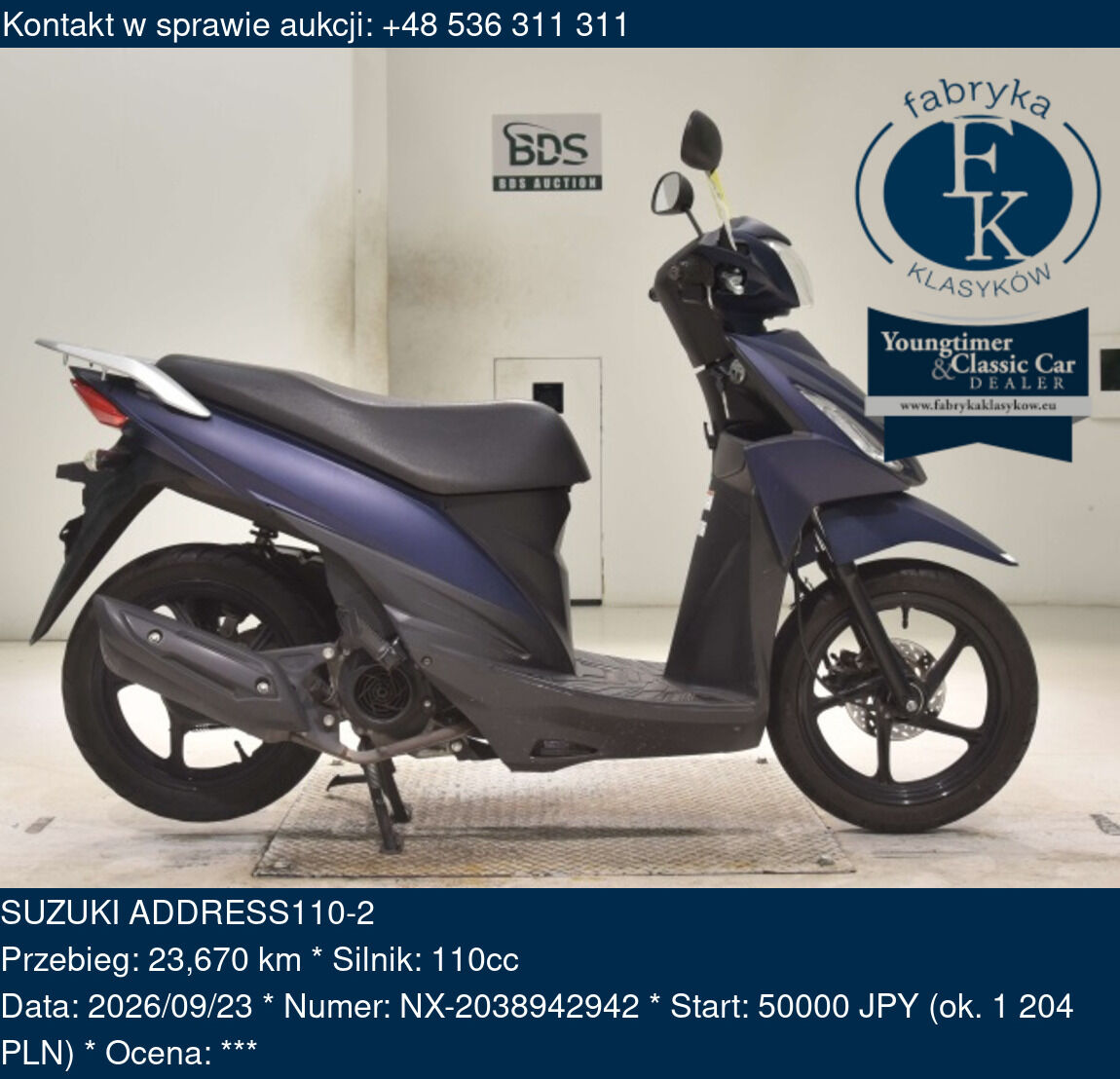 SUZUKI ADDRESS110-2 - zdjęcie 2