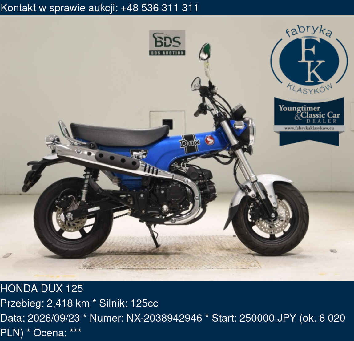 HONDA DUX 125  - zdjęcie 2