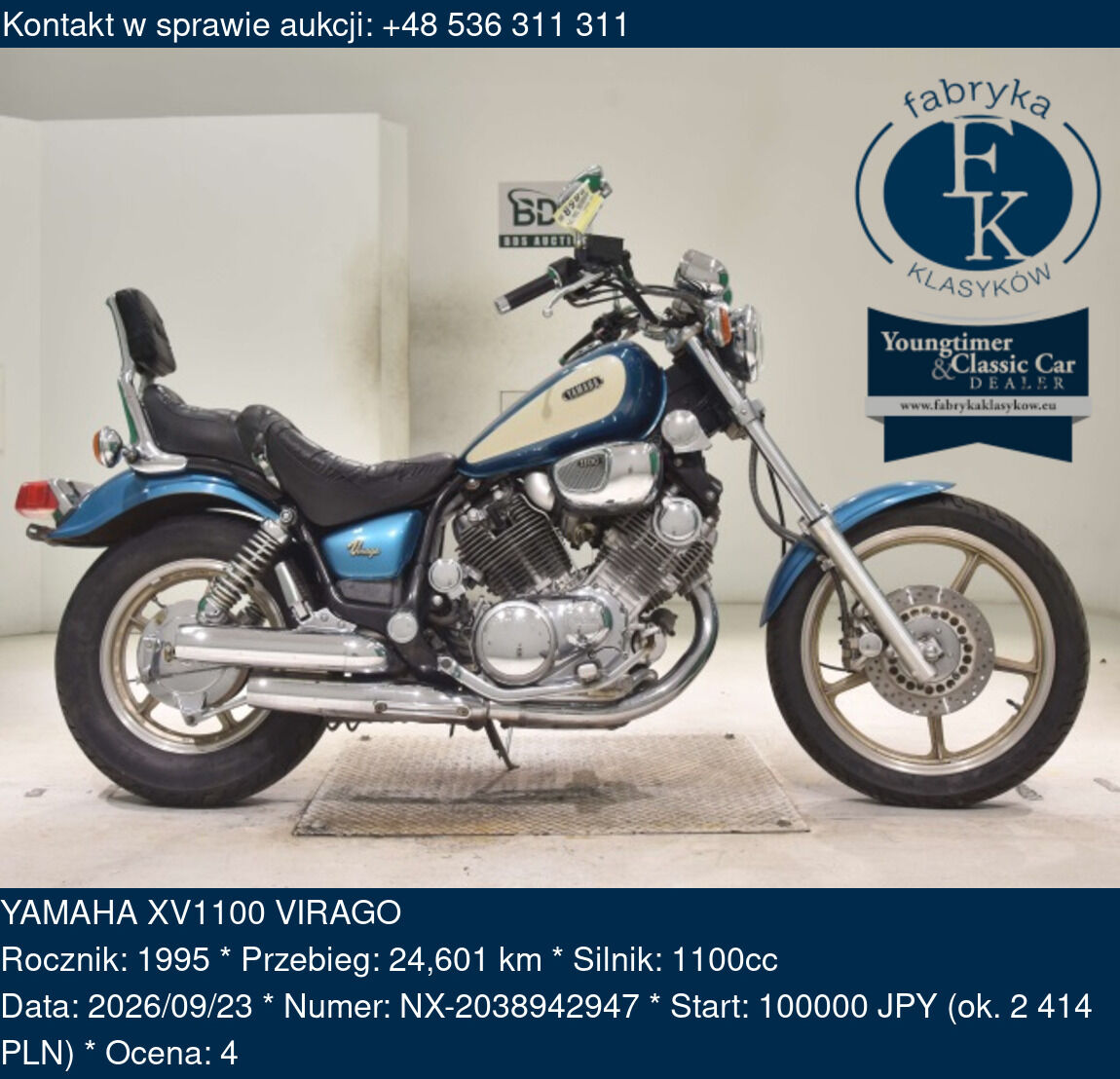 YAMAHA XV1100 VIRAGO 1995 - zdjęcie 2
