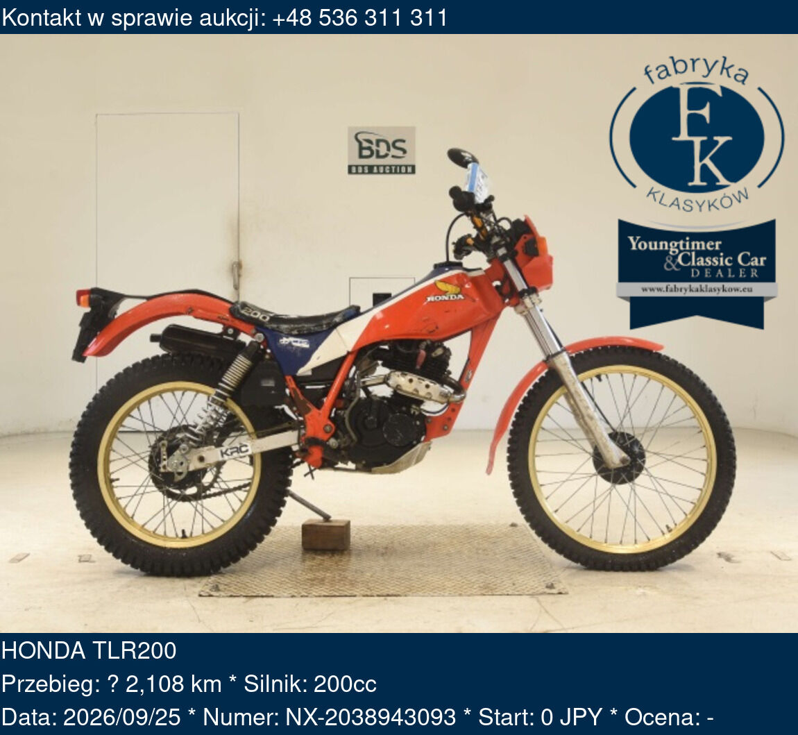 HONDA TLR200  - zdjęcie 2