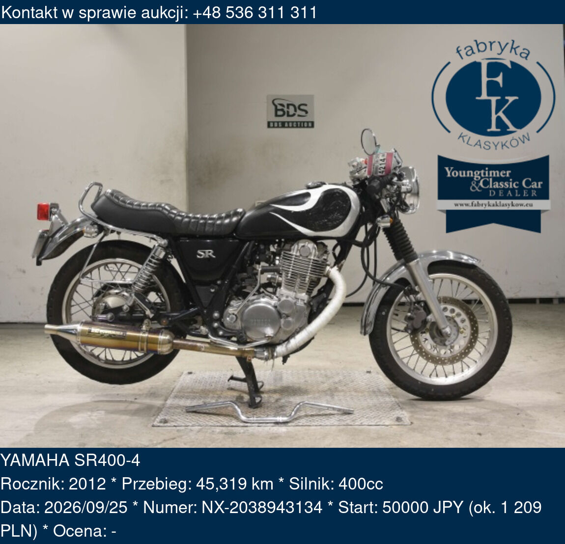 YAMAHA SR400-4 2012 - zdjęcie 2