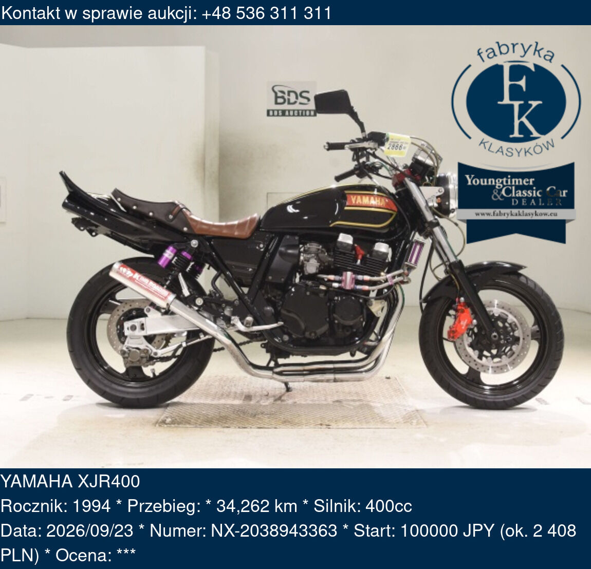 YAMAHA XJR400 1994 - zdjęcie 2