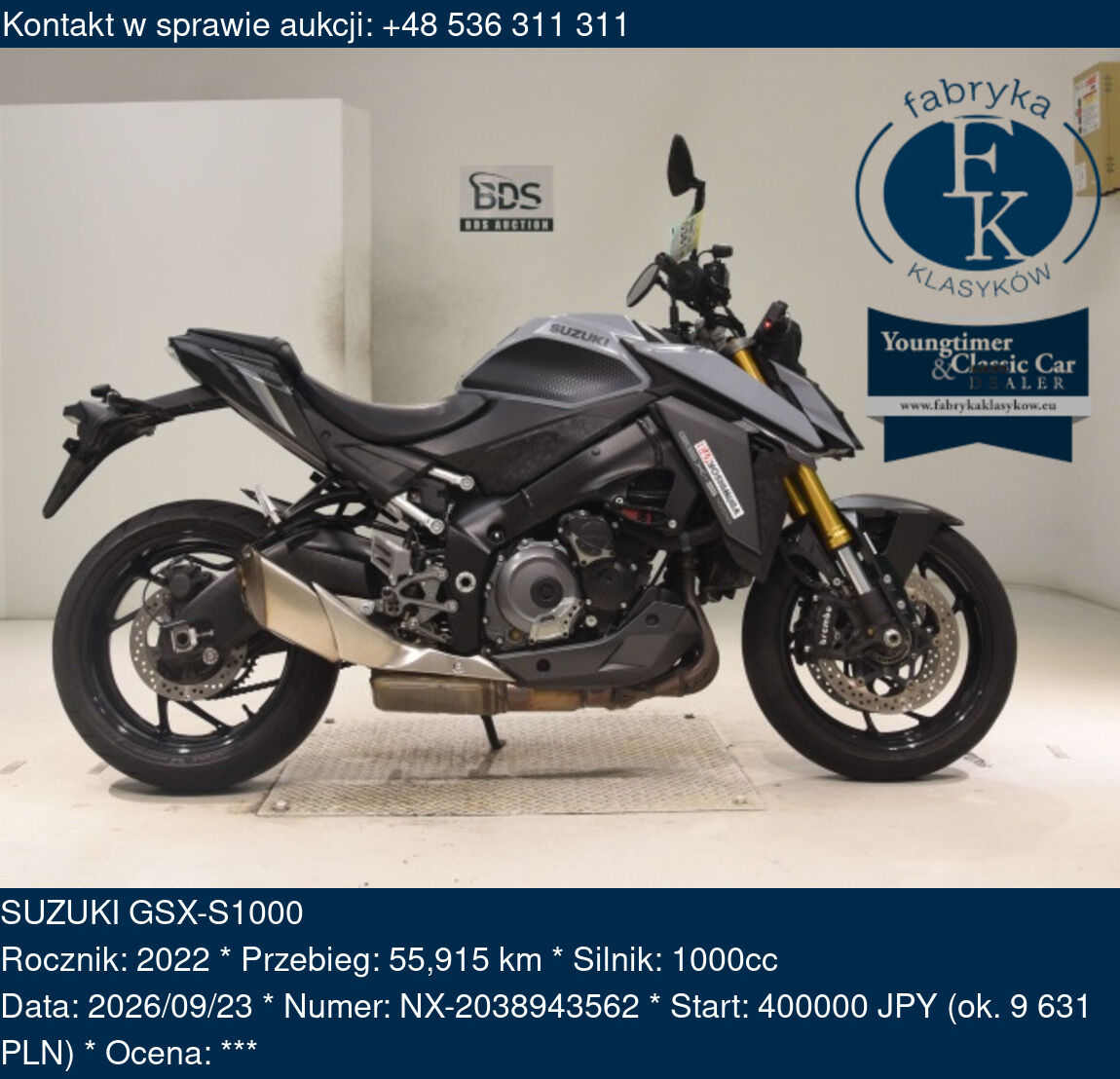 SUZUKI GSX-S1000 2022 - zdjęcie 2