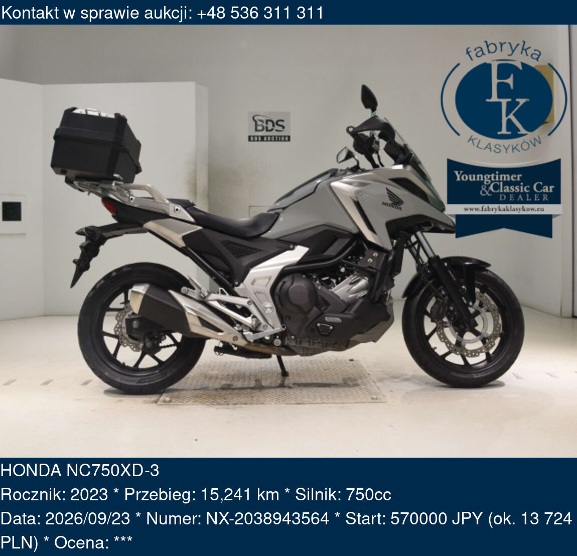 HONDA NC750XD-3 2023 - zdjęcie 2