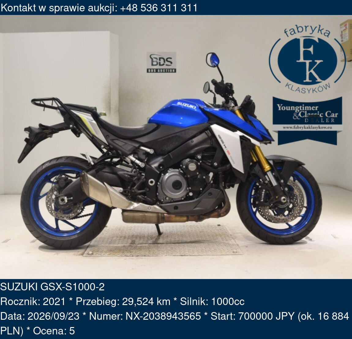 SUZUKI GSX-S1000-2 2021 - zdjęcie 2