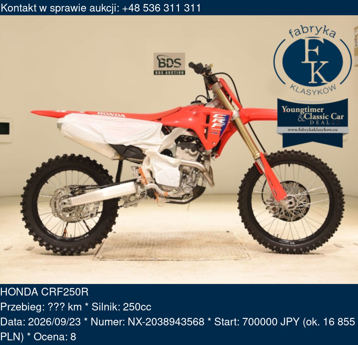 HONDA CRF250R  - zdjęcie 2