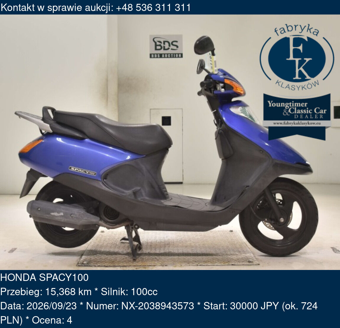 HONDA SPACY100  - zdjęcie 2