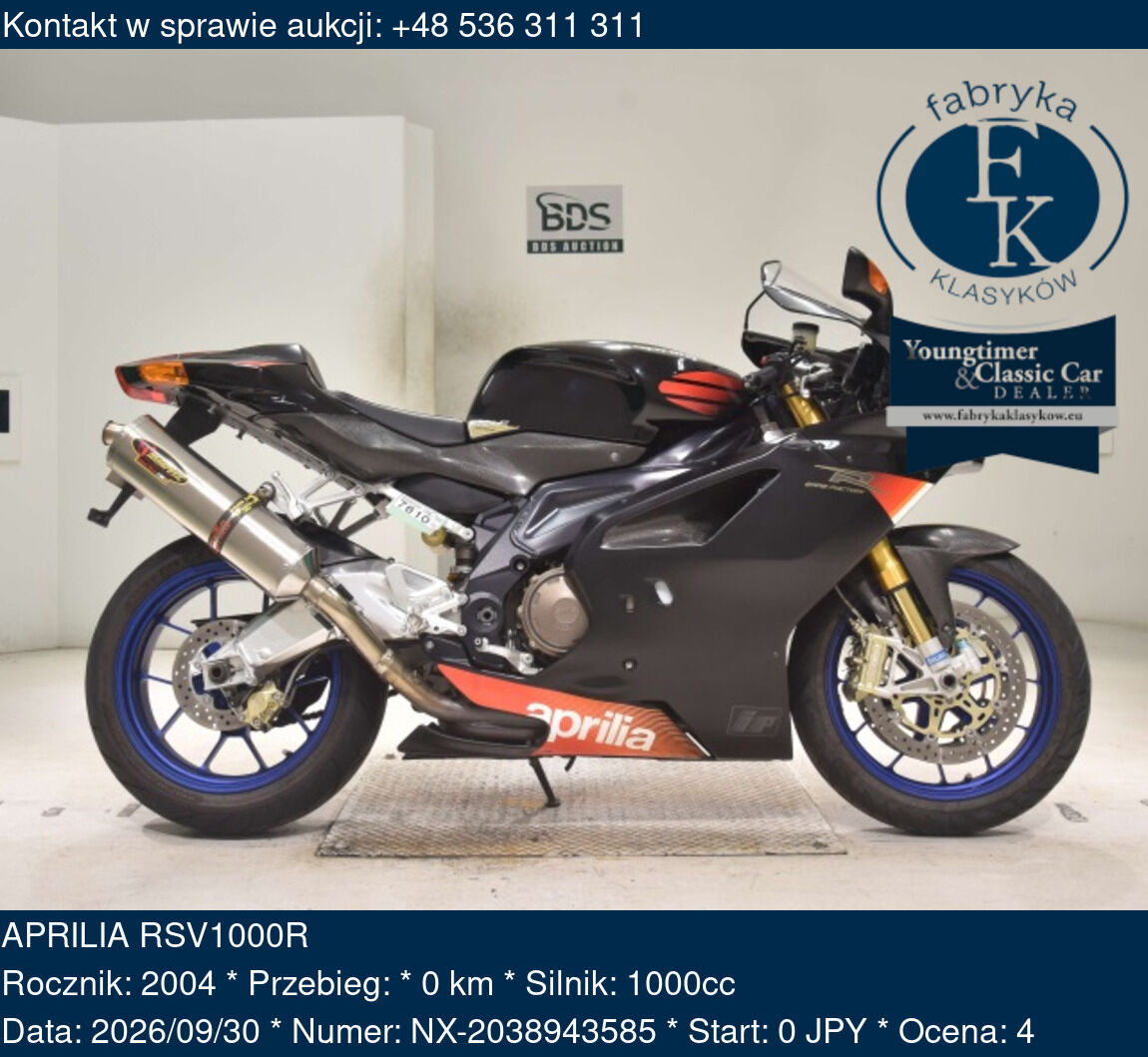 APRILIA RSV1000R 2004 - zdjęcie 2