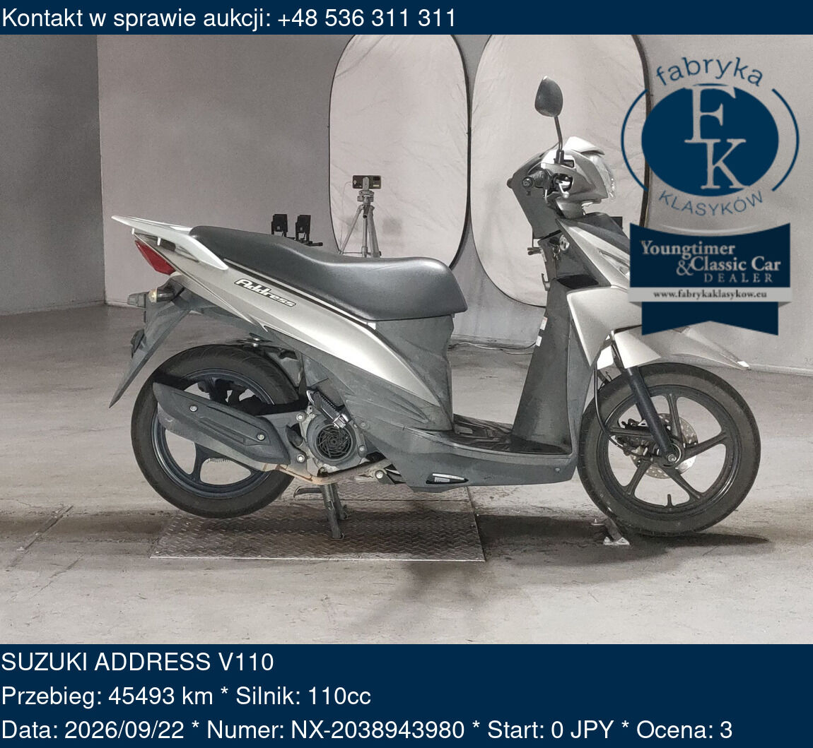 SUZUKI ADDRESS V110  - zdjęcie 2