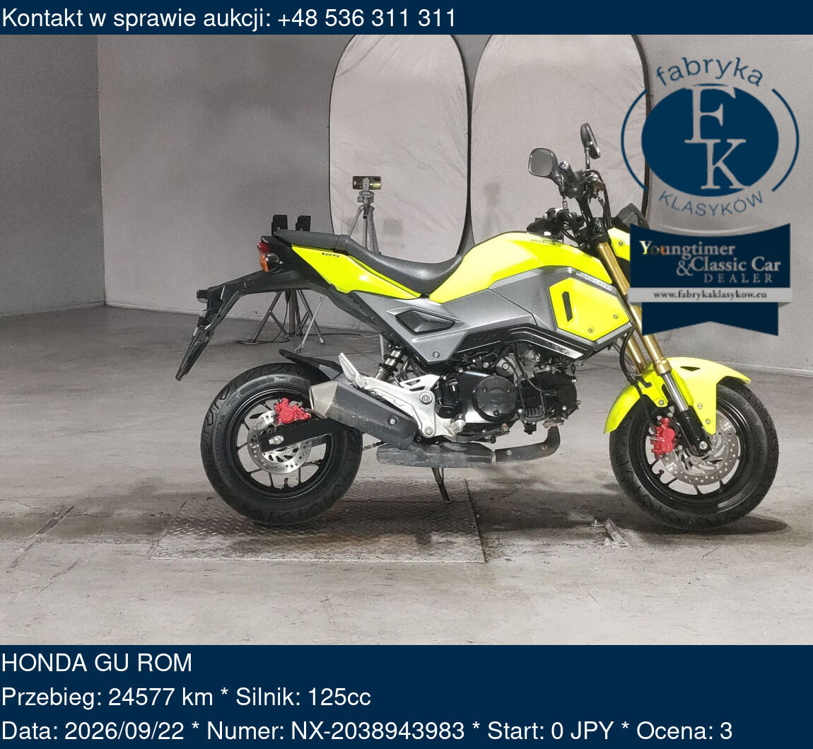 HONDA GU ROM  - zdjęcie 2