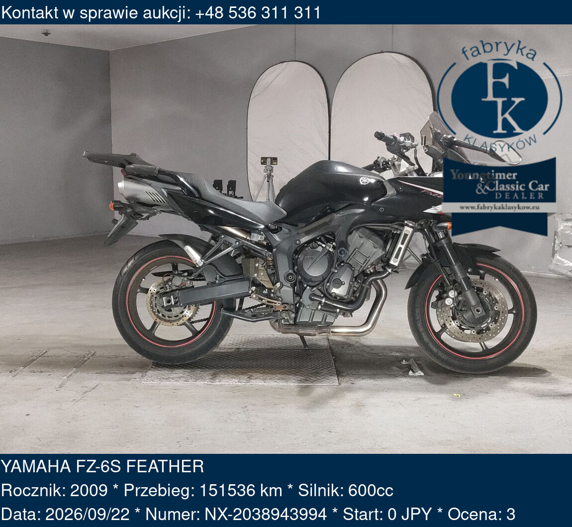 YAMAHA FZ-6S FEATHER 2009 - zdjęcie 2
