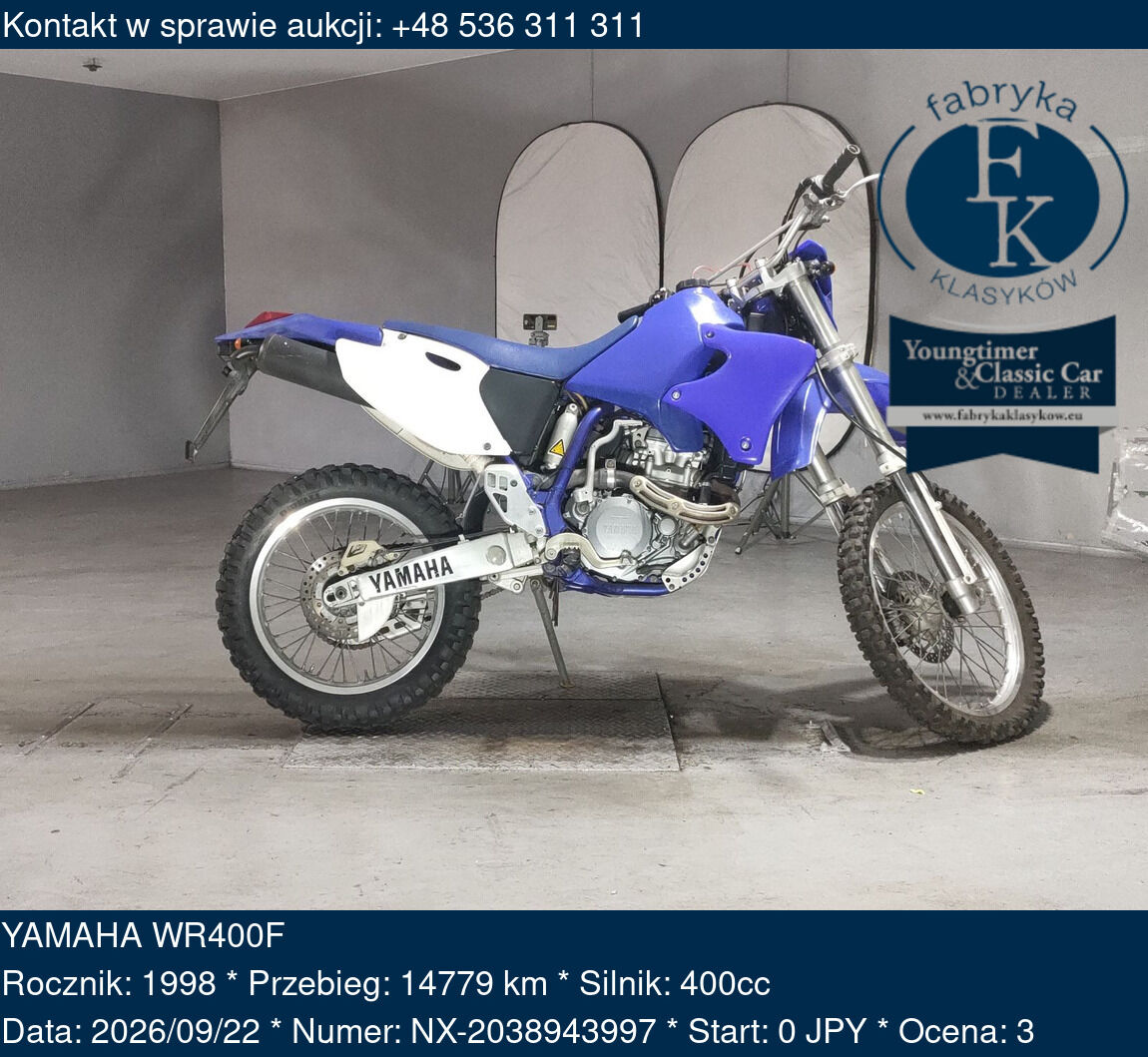 YAMAHA WR400F 1998 - zdjęcie 2