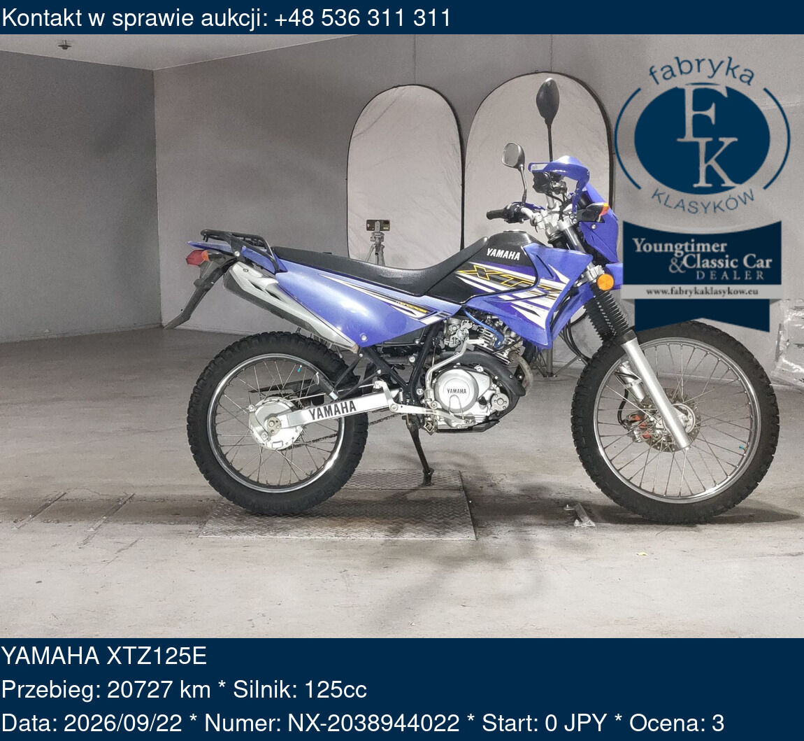 YAMAHA XTZ125E  - zdjęcie 2