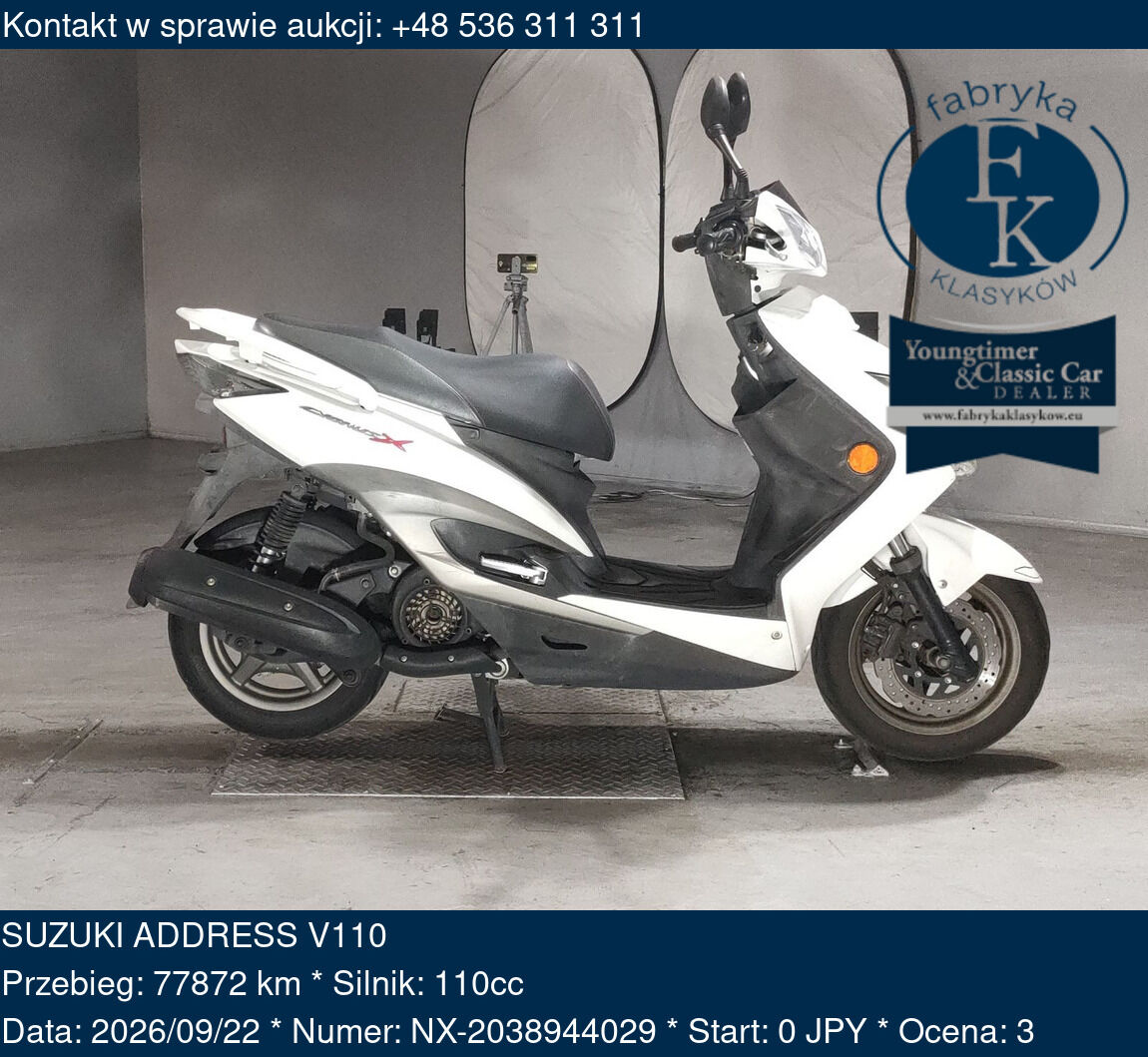 SUZUKI ADDRESS V110  - zdjęcie 2