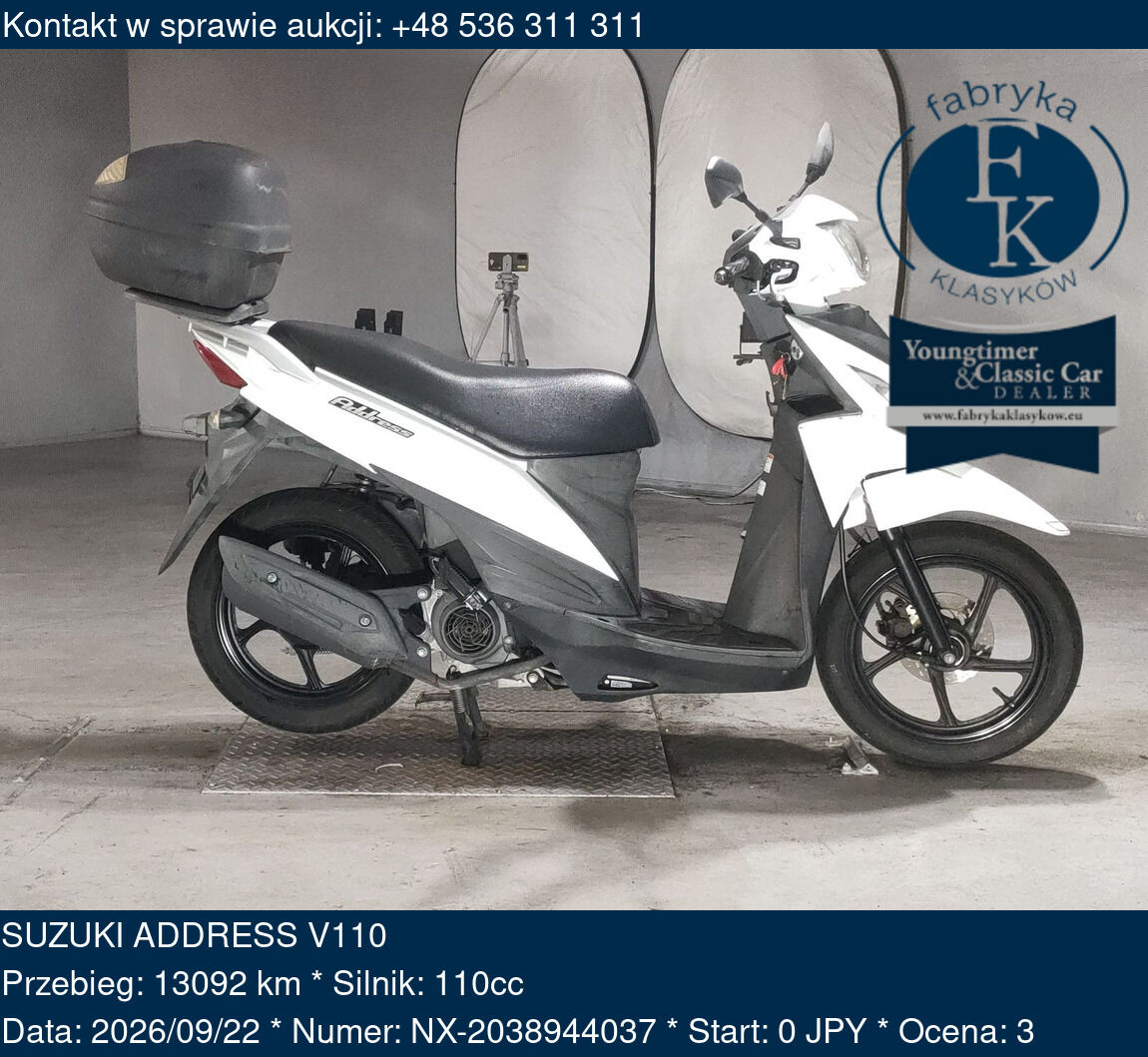 SUZUKI ADDRESS V110  - zdjęcie 2