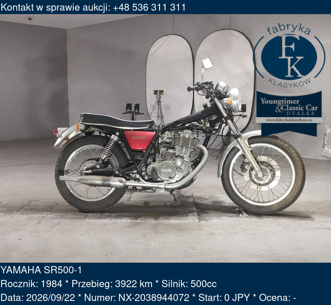 YAMAHA SR500-1 1984 - zdjęcie 2