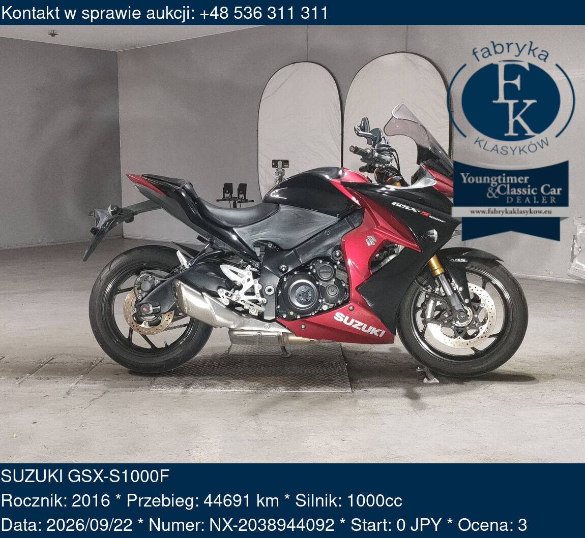 SUZUKI GSX-S1000F 2016 - zdjęcie 2