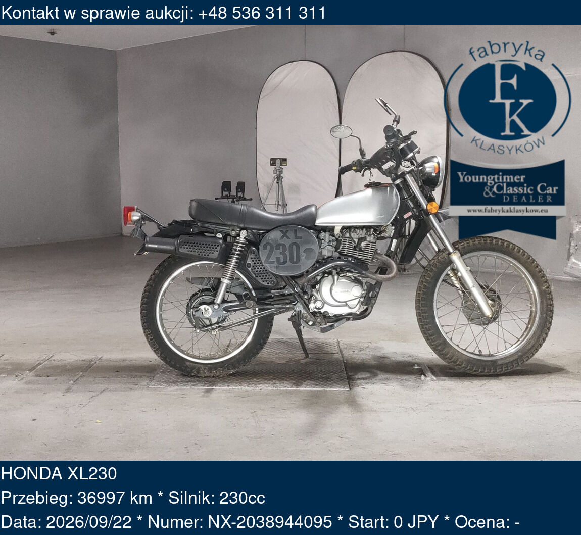 HONDA XL230  - zdjęcie 2