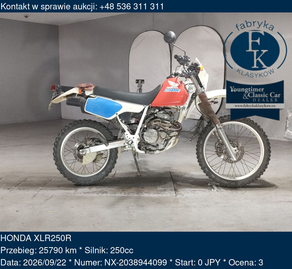 HONDA XLR250R  - zdjęcie 2