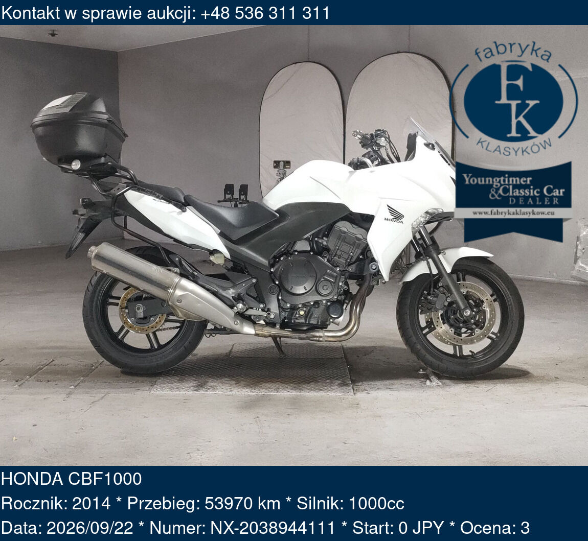 HONDA CBF1000 2014 - zdjęcie 2