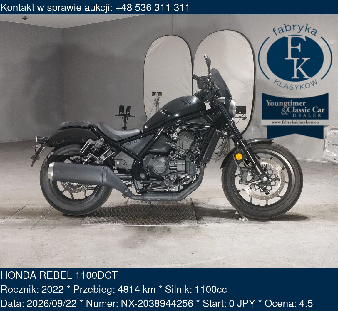 HONDA REBEL 1100DCT 2022 - zdjęcie 2