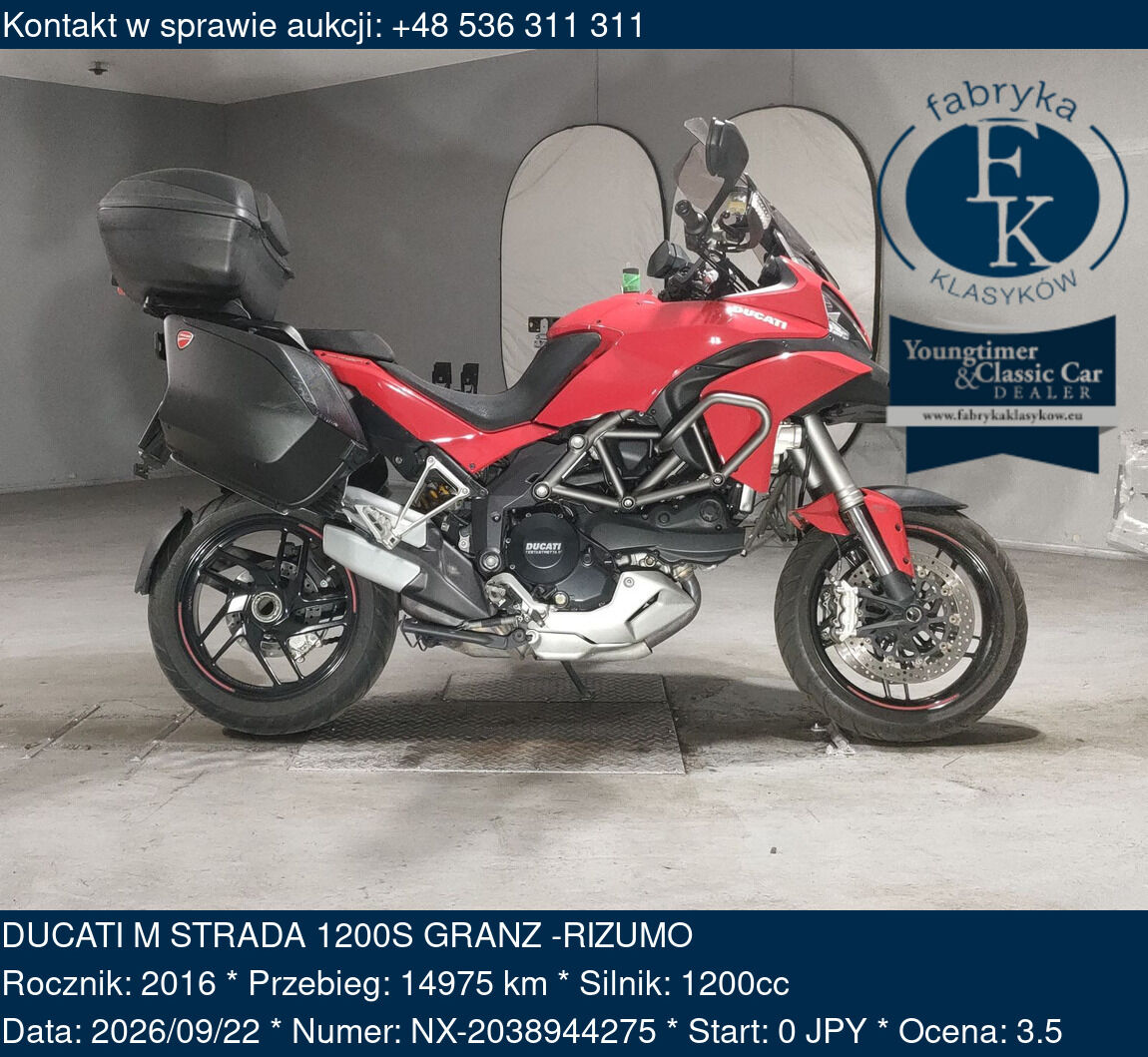 DUCATI M STRADA 1200S GRANZ -RIZUMO 2016 - zdjęcie 2